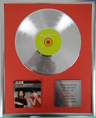 Everything bt the girl Walking Wounded gerahmt CD goldene/platin Schallplatte
