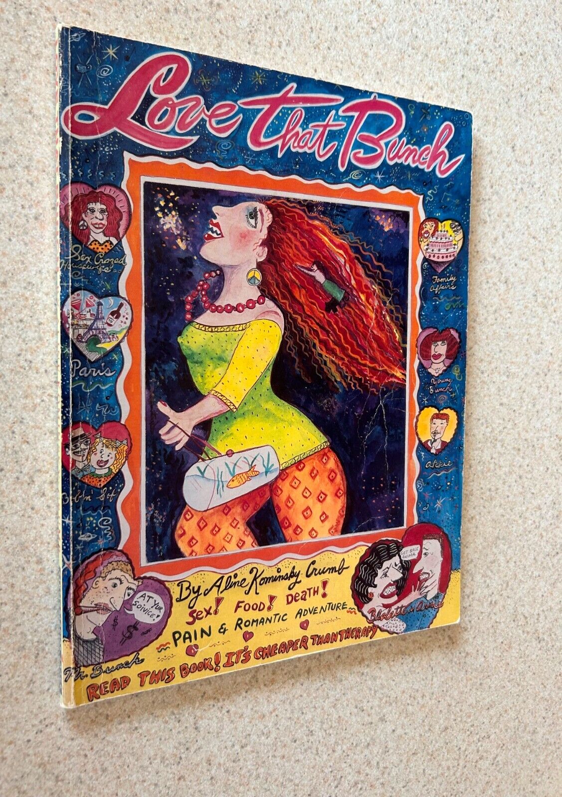 Aline CRUMB -- Love That Bunch TPB -- 1990 Fantagraphics Books -- OOP
