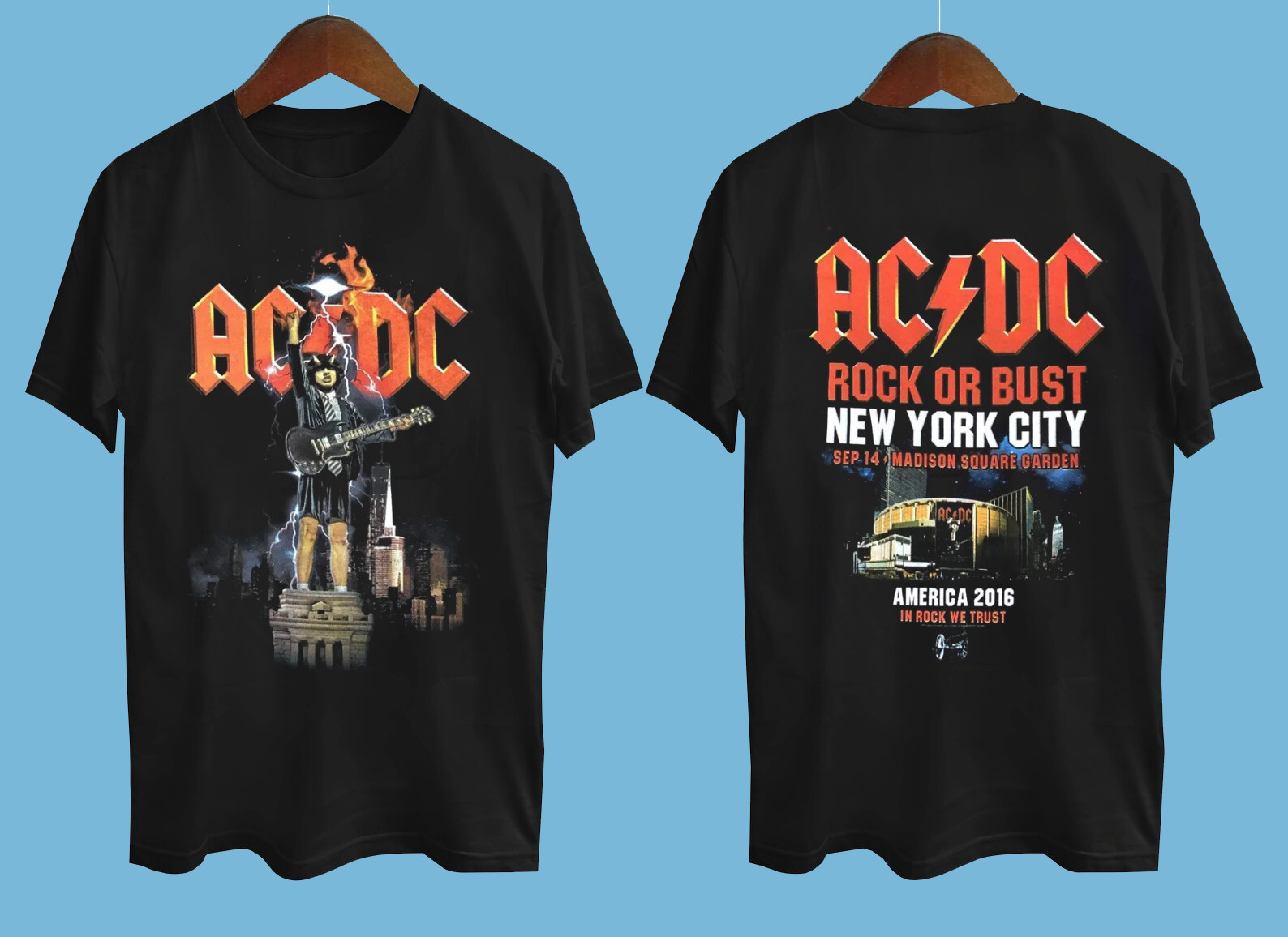 Ac/DC Madison Square Garden Unisex T-Shirt Adult Ac/DC Madison Square Garden Unisex T-Shirt Adult