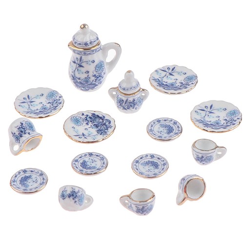 15x 1:12 Dollhouse Miniature Vaisselle Porcelaine Tasse À Thé En Cérami -mx - Photo 11/12
