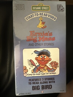 Sesame Street Start-To-Read Video Ernie's Big Mess VHS 1992 | eBay