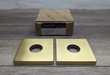 Baldwin Pair of Estate Rosettes for Passage Functions R017 in Satin Brass