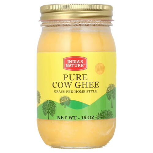 Pure Cow Ghee, 16 oz Glass Jar, 1 count, Gluten-Free, Clarified Butter