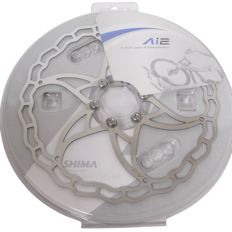Rotor de freno de disco para bicicleta ASHIMA Ai2 más ligero del mundo 180 mm 104 g 2pr Foto 4 de 4