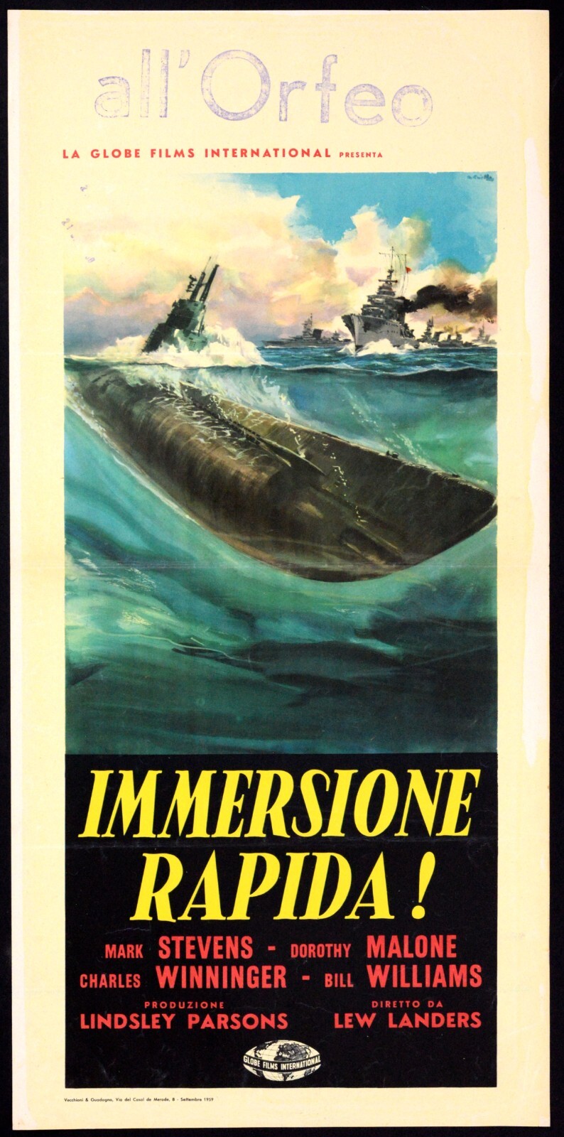 Locandina di Immersione rapida (1952)