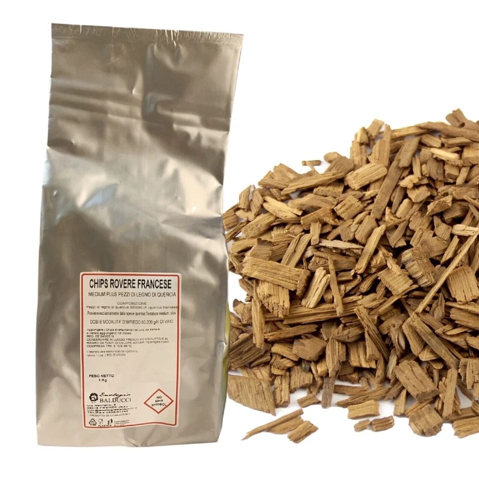 ENARTIS Kg.1 Chips di rovere quercia francese tostatura medio + per vino e grappa