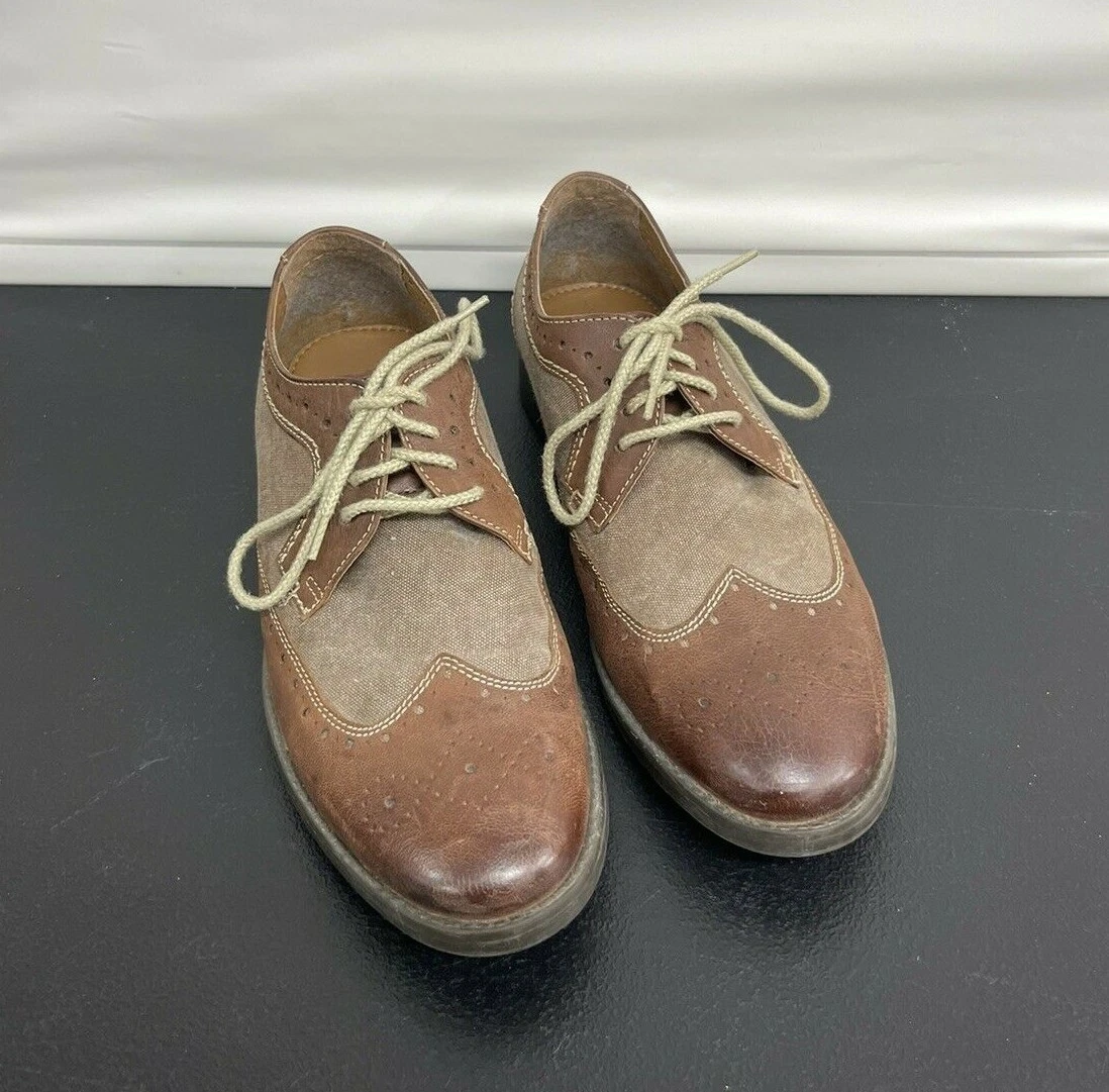 Clarks Collection 16326 Brown Leather Wingtip Oxfords Mens Size 9