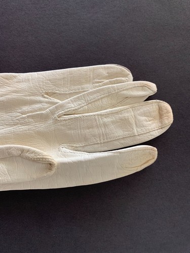 Vintage La Masheen Trefousee Kinder Leder Opernlänge Damen Handschuhe Frankreich Größe 7 - Bild 5 von 10