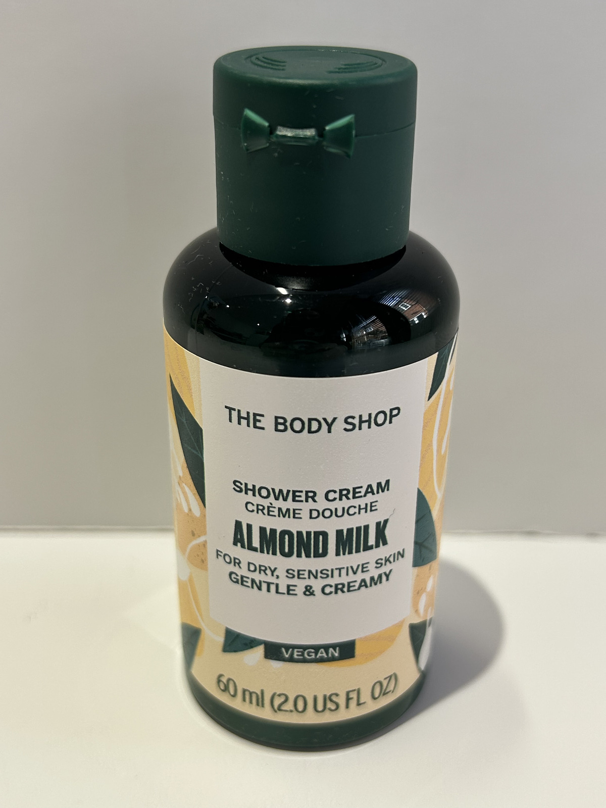 The Body Shop Almond Milk Shower Cream 60ml Vegan Gentle Cleanse