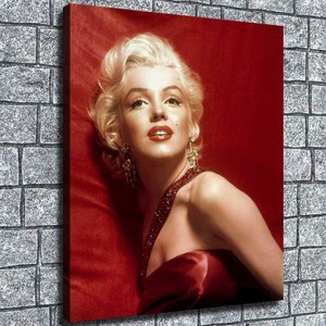 12 X14 Red Dress Marilyn Monroe Hd Canvas Prints Home Room Decor