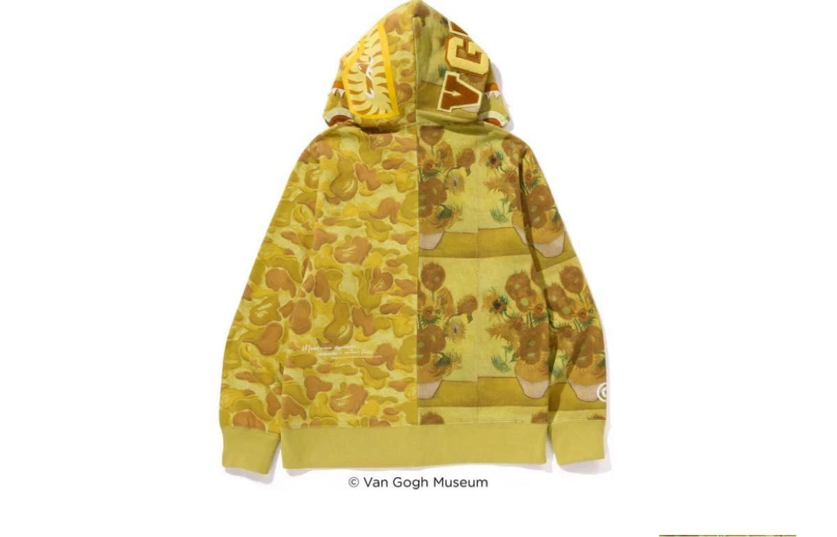 A BATHING APE (BAPE) Felpa con cappuccio e zip intera BAPE x VGM Shark 3XL US XXL mimetica testa di scimmia una scimmia da bagno Giappone