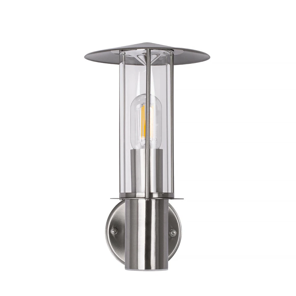 Außenleuchte Aussenlampe Wandleuchte Standleuchte Edelstahl Wegeleuchte Glas 258 - Bild 3 von 4