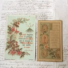 Souvenir Communion Confirmation 2 Pious Images 1890 1895 Holy Card Santino