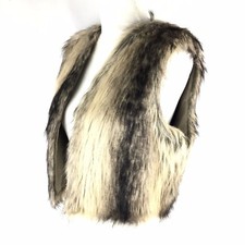 Jack Vest Faux Fur Sz L Womens Nordstrom Sleeveless Cropped Nwt