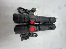 Vnina Rechargeable Flashlight, USB Magnetic Flashlights with COB 