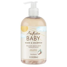 SheaMoisture Baby Wash and Shampoo 13 Fl Oz Gentle Coconut Oil Formula