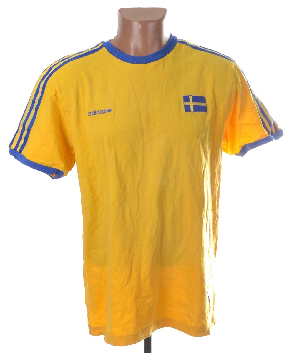 adidas Sweden Size L National Team Soccer Fan Apparel & Souvenirs