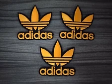 3pcs adi das Gold Sport wear Embroidered Patch Iron or Sew on  Shirt Hat Bag
