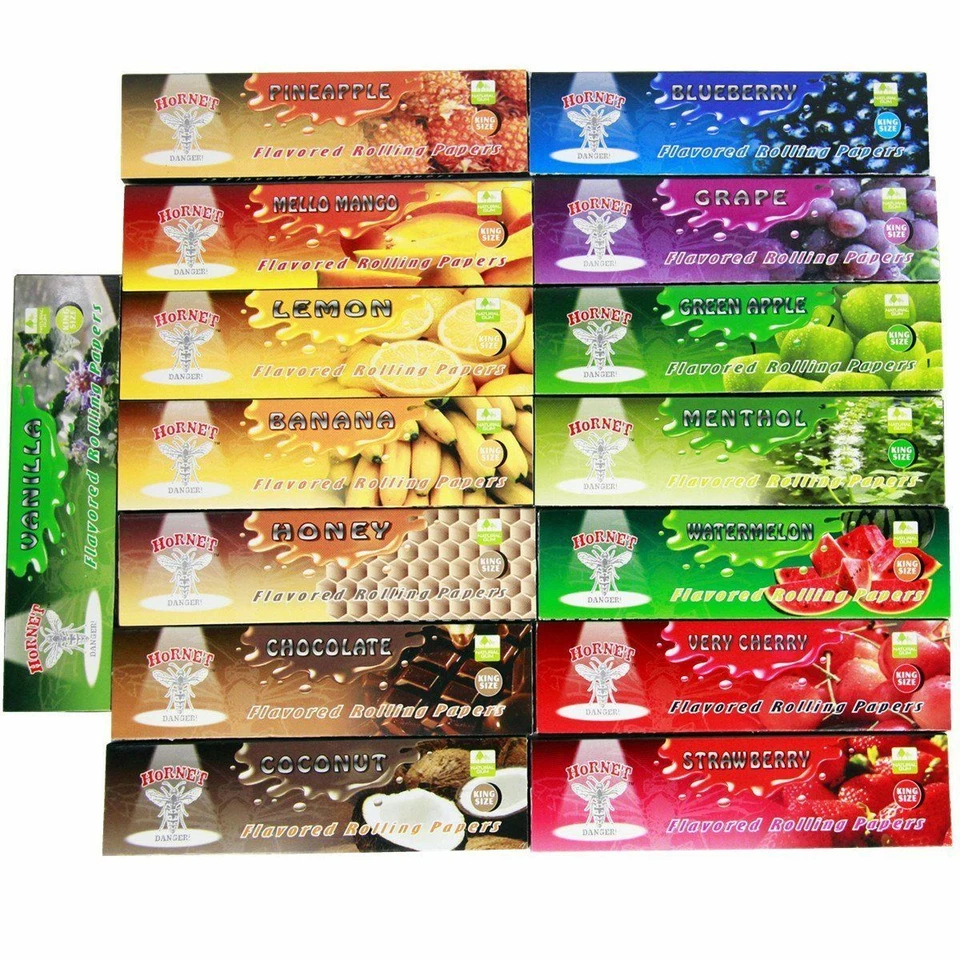 HORNET FLAVOURED PAPERS KING SIZE SLIM ROLLING RIZLA PAPER PICK N MIX