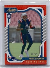 2022 PANINI ABSOLUTE SIGNATURE ROOKIES SPECTRUM RED PIERRE STRONG JR. RC /75 NEW