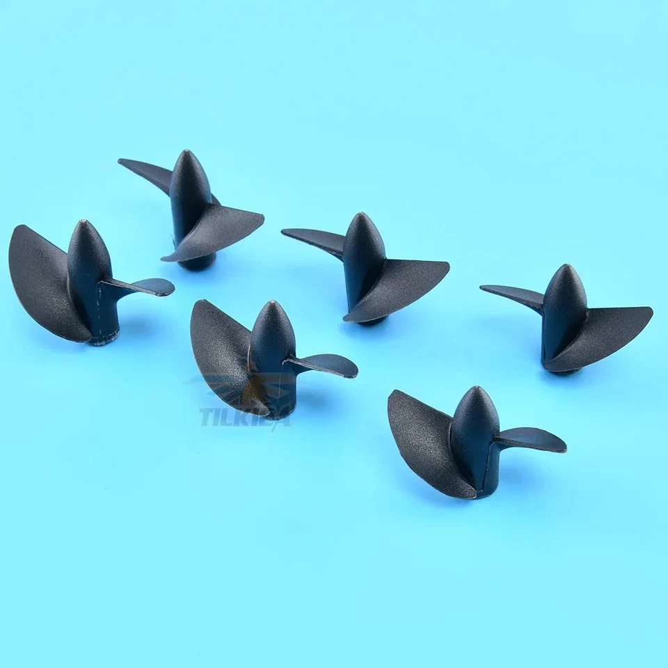 Rc Boat Left M4 Copper Thread Two Blades Prop Nylon Propeller For 4mm Boat Shaft - Image 4 of 4