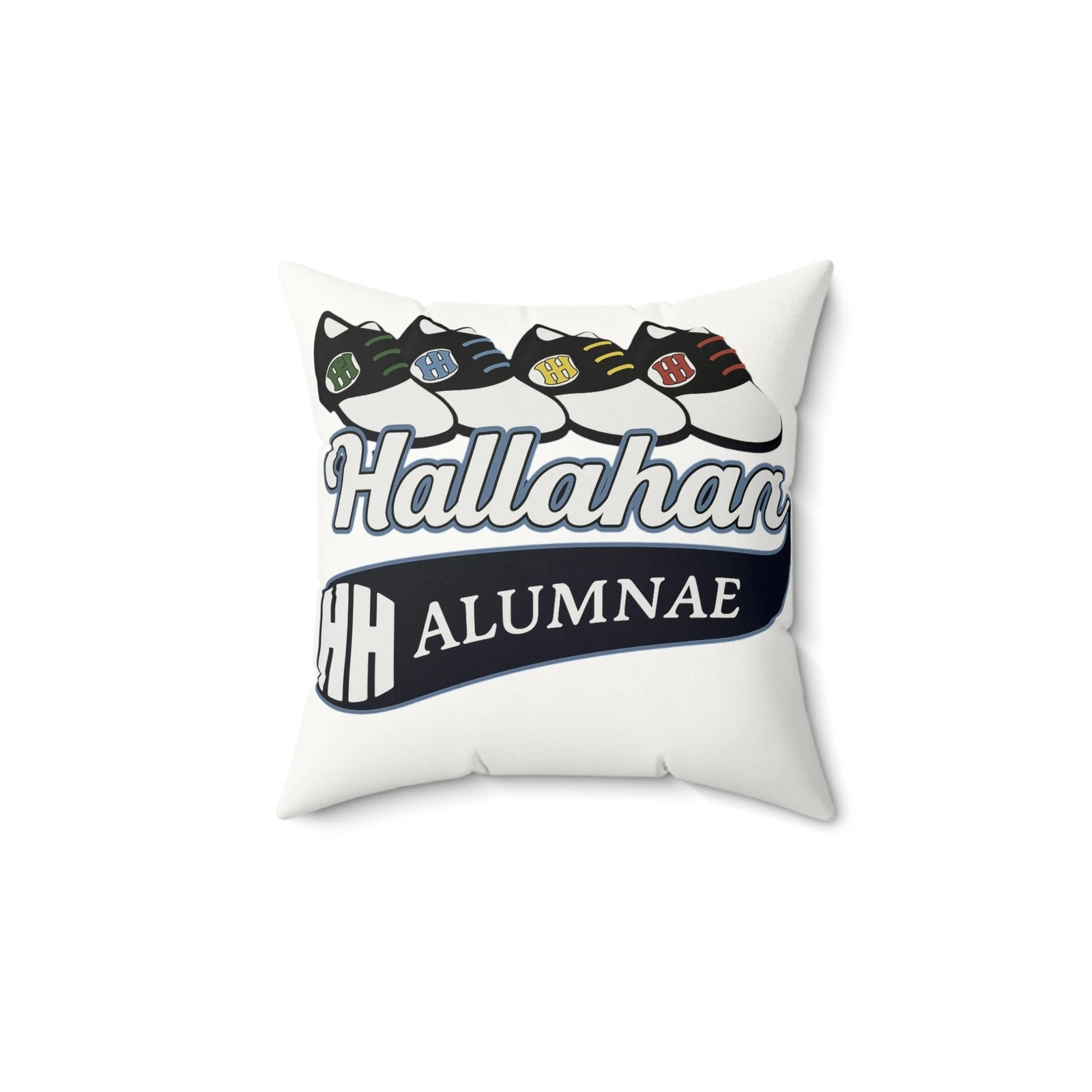 Hallahan High School Alumnae Faux Suede Square Throw Pillow, 14X14 FREE SHIP
