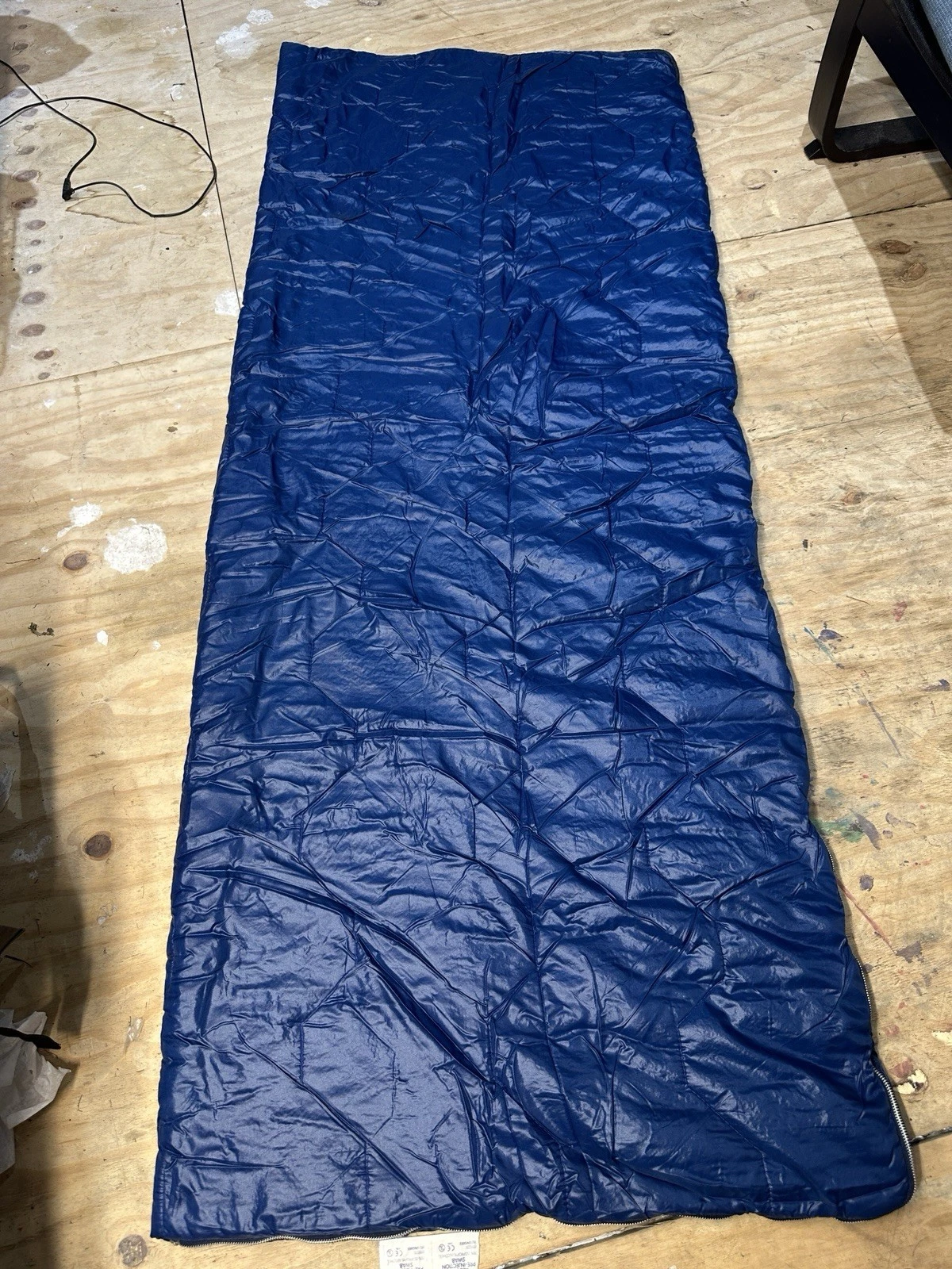Vintage DuPont Dacron Hollofil Sleeping Bag Retro Blue