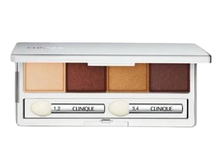 Clinique All About Shadow Quad - 03 MORNING JAVA Neutral Free Ship Eyeshadow NEW - Image 3 of 3