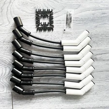 9070C Ceramic Boot Spark Plug Wires Set For GM Chevy 4.8L 5.3L 6.0L LS3 LS7 LT