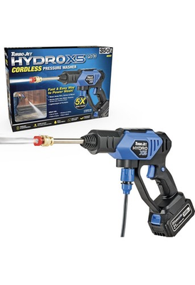 #ad #ad Turbo Jet HydroX5 Pro Portable Cordless Pressure Washer 21V 3000mAh Battery $129.99