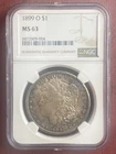 1899-O MORGAN SILVER DOLLAR NGC MS-63 - LOTS OF TONING