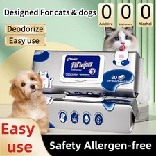 2PkMioszzi Pet Cleaning Wipes,5 Sec Mud Remover for Paws&Belly,Odor Removal Fast