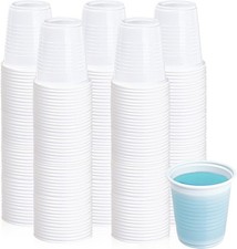 500 Pack 3 oz Disposable Plastic Cups, 3 Ounce Plastic Bathroom Cups, Small J...
