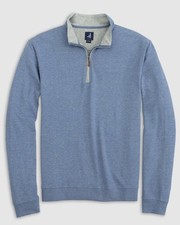 johnnie-O Big  Tall Sully 1/4 Zip Pullover Mens Laguna Blue SULLY BIG TALL