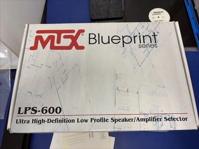 MTX LPS 600 Blueprint Series Low Profile Speaker/Amplifier Selector NIB