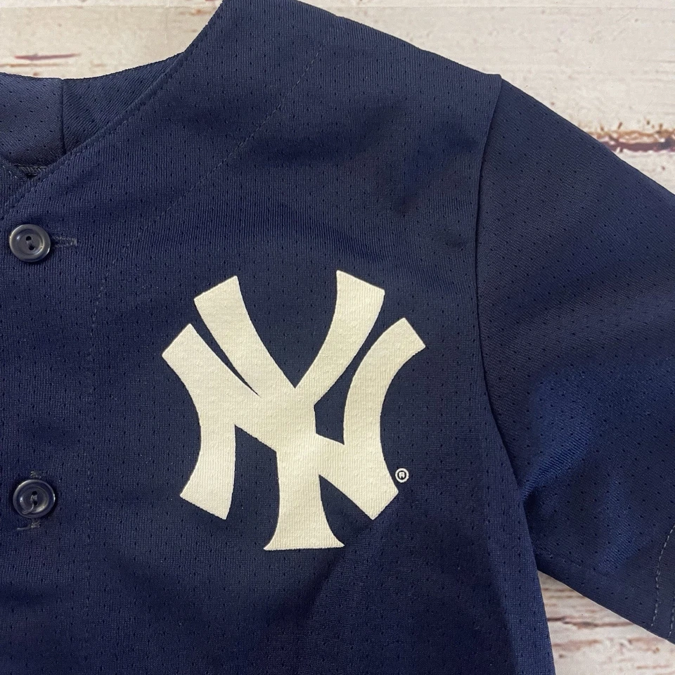 复古纽约洋基队雄伟球衣男孩尺寸 M 美国制造 MLB — 第 3/4 张图片