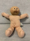 1978 1982 Vintage 15" Cabbage Patch Bald Baby Doll - BROWN Eyes~signed