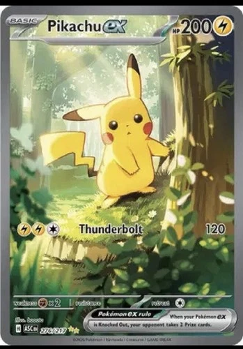 Pokémon Pikachu ex 276/217 Ascended Heroes Special Illustration Rare NM