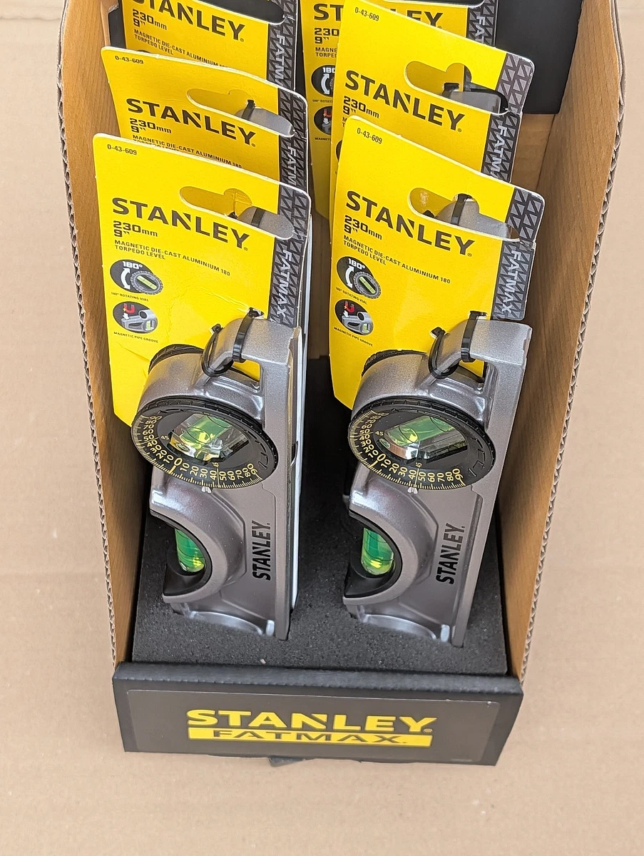 STANLEY FATMAX ALUMINIO FUNDIDO TORPEDO MAGNÉTICO NIVEL 0-43-609