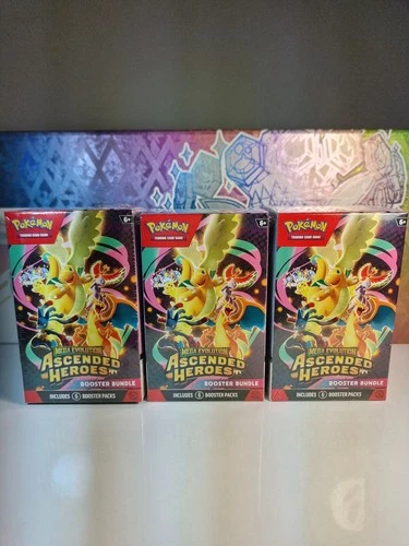 Pokémon TCG Mega Evolution Ascended Heroes Booster Bundle Box (x3)