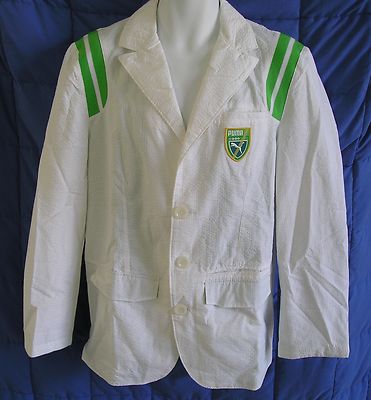 Puma Limited ED SPORT COAT Jacket SEERSUCKER Tennis Golf blazer shirt Men size M