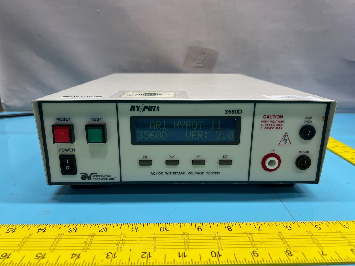 ASSOCIATED RESEARCH HYPOT 3560D AC/DC WITHSTAND VOLTAGE TESTER
