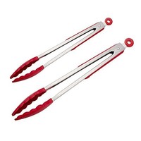 Tedo Silicone Kitchen Bbq Tongs 2 Pack Stainless-steel Locking (9-inch & 12-i... on sale Tedo Silicone Kitchen Bbq Tongs 2 Pack Stainless-steel Locking (9-inch & 12-i... on sale