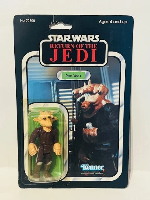 Figura de acción Ree Yees Star Wars 1983 Kenner sin usar, en caja Jedi sellada Ree-Yees de colección BMC1 Foto 2 de 4