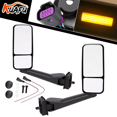 Power Mirrors For Chevy Kodiak GMC Topkick C4500 03-09 Heated W/light #25886112
