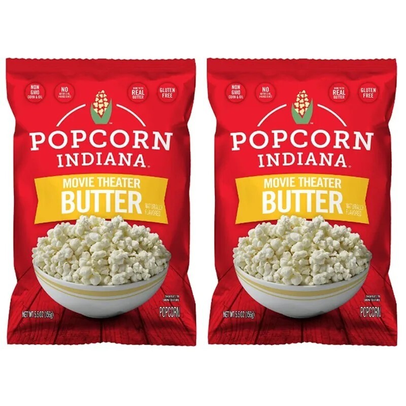 (2 pack) Popcorn, Indiana Movie Theater Butter Popcorn GlutenFree