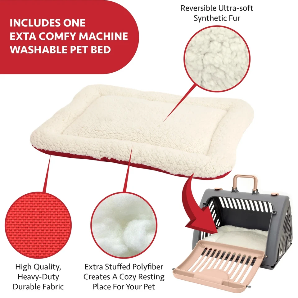 Porta Gatos Sport Pet Designs con Cama, Porta Gatos de Viaje Plegable, Hasta 25 lb Foto 4 de 4