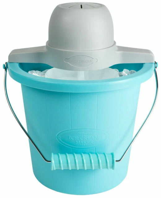 Nostalgia ICMP4BL 4qt Electric Ice Cream Maker - Blue