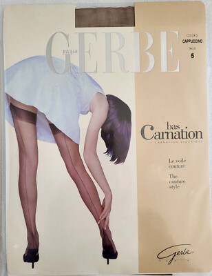 Strümpfe Naht GERBE CARNATION 11 DEN, dunkelbeige. T5.Vollmodische Strümpfe