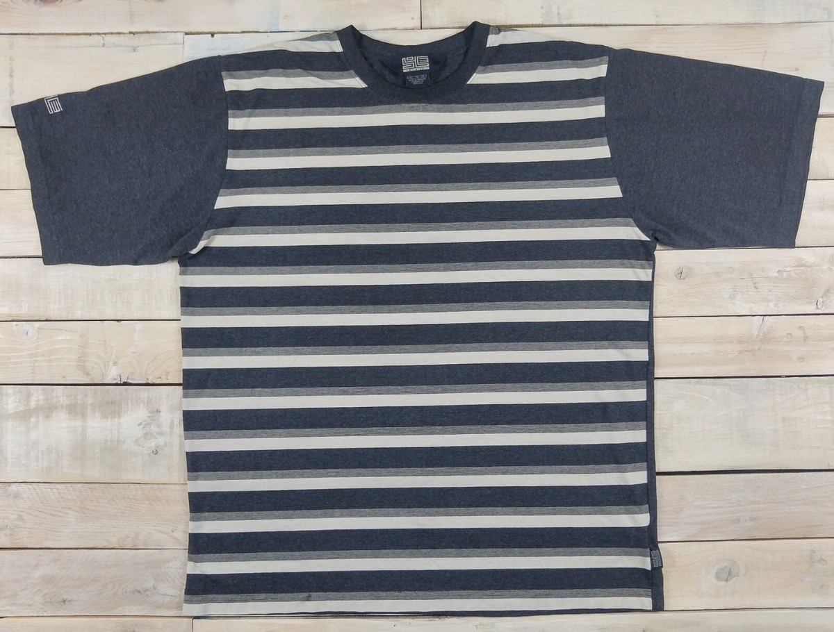 Rare Vintage 00s Y2K SOLE by NIKE Striped Short Sleeve T-Shirt 